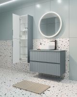 Тумба под раковину Aquanet Джейн 100 подвесная Мисти грин арт-313320 — фото 11, Тумбы под раковину