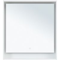 Зеркало Aquanet Милан 80 с подсветкой Белый глянец с сенсорным выключателем арт-306384 — фото 3, Зеркала в ванную комнату