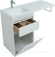 Тумба под раковину Aquanet Токио 120 Белая арт-239290 — фото 4, Тумбы под раковину