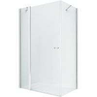 Душевой уголок New Trendy New Soleo Chrome 90x90 профиль Хром стекло прозрачное арт-K-0395 — фото 1, Квадратные душевые уголки