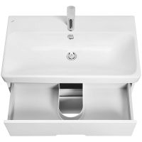 Тумба под раковину Aquaton Оливия 80 подвесная Белая матовая арт-1A283101OL010 — фото 4, Тумбы под раковину