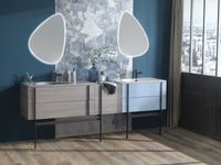 Тумба под раковину Jacob Delafon Nouvelle Vague 100 подвесная Белый глянец арт-EB3032-N18 — фото 3, Тумбы под раковину