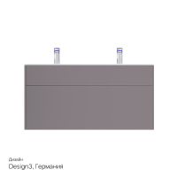 Тумба под раковину AM.PM Inspire V2.0 120 подвесная Серая матовая арт-M50AFHX1203EGM — фото 4, Тумбы под раковину