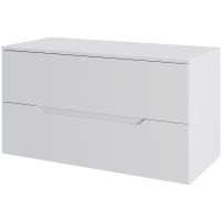 Тумба под раковину Orange Line 100 подвесная Белая матовая арт-Li-100TuwMDF — фото 1, Тумбы под раковину