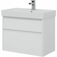 Тумба с раковиной Aquanet Nova Lite 75 подвесная Белая глянцевая арт-245244 — фото 4, Тумбы с раковиной