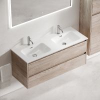 Тумба под раковину Sancos Libra 120 подвесная Дуб галифакс натуральный арт-LB120-2EG — фото 4, Тумбы под раковину