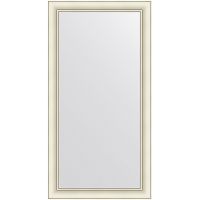 Зеркало Evoform Definite 104х54 в багетной раме - Белый с серебром 60 мм арт-BY 7616 — фото 1, Зеркала в ванную комнату