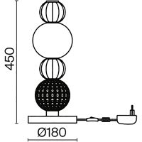 Настольная лампа Maytoni Modern Collar Прозрачная Белая Хром арт-MOD301TL-L18CH3K — фото 4, Настольные лампы