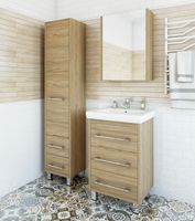 Шкаф пенал Sanflor Ларго 40 L Швейцарский вяз арт-Н0000000024 — фото 3, Пеналы для ванной комнаты