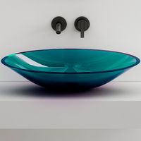 Раковина-чаша Abber Kristall 54 Бирюзовая арт-AT2812Aquamarin — фото 2, Раковины накладные