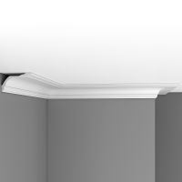 Товар: Карниз Decomaster 2400x70x118 мм арт-96220 - фото 1 Карниз Decomaster 2400x70x118 мм арт-96220 — фото 1, Карнизы