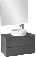 Тумба под раковину Jacob Delafon Madeleine 80 подвесная Серая матовая арт-EB2083-J54 — фото 2, Тумбы под раковину