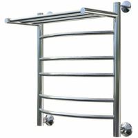 Водяной полотенцесушитель Тругор Приоритет 3 П НП 60x50 с полкой Хром арт-Приоритет3/нп6050П — фото 1, Водяные полотенцесушители