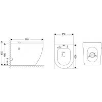 Унитаз Abber Bequem приставной с сиденьем Микролифт арт-AC1115P — фото 12, Умные унитазы