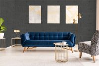 Обои Marburg Papis Loveday Винил на флизелине (0,7*10,05) Черный/Золото, Геометрия/Штукатурка арт-33722 — фото 4, Обои для стен