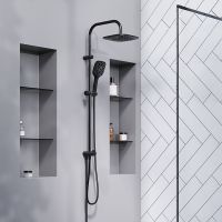 Душевая система Damixa Eclipse Черная матовая арт-931000300 — фото 6, Душевые стойки