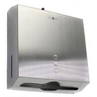 Диспенсер для бумажных полотенец Nofer Матовая нержавеющая сталь арт-04006.S — фото 3, Диспенсеры бумажных полотенец