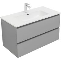 Тумба под раковину Aquanet Вега 90 подвесная Мисти грин арт-329604 — фото 4, Тумбы под раковину