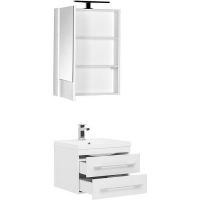 Комплект мебели для ванной Aquanet Нота 58 подвесной Белый арт-287700 — фото 2, Комплекты мебели для ванной