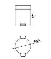 Товар: Ведро для мусора Nofer Белое арт-09100.05.W - фото 2 Ведро для мусора Nofer Белое арт-09100.05.W — фото 2, Мусорные ведра