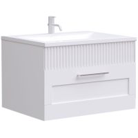 Тумба c раковиной SanVit Турин-1 60 подвесная Белая арт-kturin1060 — фото 1, Тумбы с раковиной