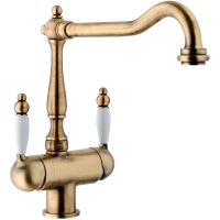 Смеситель для кухни Webert Kitchen Byblos Бронза арт-BY920802065 — фото 1, Смесители для кухни