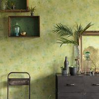 Обои Caselio Telas Винил на флизелине (0,53*10,05) Бирюзовый, Штукатурка арт-69876300 — фото 2, Обои для стен