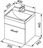 Товар: Тумба с раковиной Aquanet Нота 40 подвесная Белая арт-287704 - фото 5 Тумба с раковиной Aquanet Нота 40 подвесная Белая арт-287704 — фото 5, Тумбы с раковиной