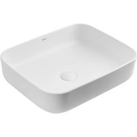 Раковина-чаша Abber Rechteck 50 Белая матовая арт-AC2202MW — фото 1, Раковины накладные