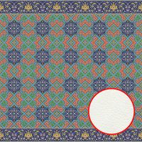 Фреска Ortograf Arabesque 33438 Фактура флок FLK Флизелин (2*2) Разноцветный, Орнамент арт-33438 (флок FLK) — фото 1, Фрески