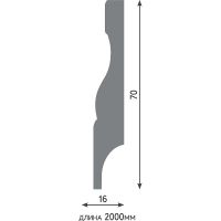 Плинтус Evrowood 2000x70x16 мм арт-PN 020 — фото 7, Плинтуса напольные