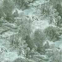 Обои Lutece Les Essentiels Винил на флизелине (0,53*10,05) Зеленый/Бирюзовый, Деревья арт-51211704 — фото 1, Обои для стен