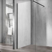 Душевая перегородка Vincea Walk-In 70 профиль Черный стекло прозрачное арт-VSW-1H700CLB — фото 2, Душевые перегородки