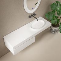 Раковина-чаша Abber Stein 50 Белая арт-AS2603 — фото 3, Раковины накладные