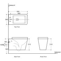 Унитаз Aquanet Tavr BL-103N-WHT TAVR-W подвесной с сиденьем Микролифт арт-211920 — фото 9, Подвесные унитазы