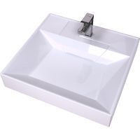 Раковина WellWant Monica 60 на стиральную машину Белая арт-WWRSH160551 — фото 2, Раковины на стиральную машину