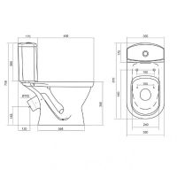 Унитаз Santek Алькор  1.WH30.2.196 с бачком и сиденьем арт-1WH302196 — фото 6, Напольные унитазы
