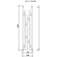 Товар: Водяной полотенцесушитель Ника Art-4 1500/300 Хром арт-АРТ-4 1500/300 - фото 2 Водяной полотенцесушитель Ника Art-4 1500/300 Хром арт-АРТ-4 1500/300 — фото 2, Водяные полотенцесушители