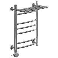 Электрический полотенцесушитель Ника Arc ЛД (Г2) ВП 60/40 с полкой Хром арт-ЛД Г2 ВП 60/40 лев — фото 1, Электрические полотенцесушители