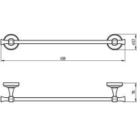 Полотенцедержатель Migliore Fortuna Бронза арт-27659 — фото 2, Полотенцедержатели