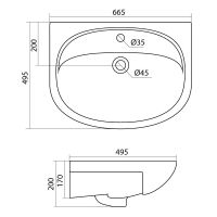 Тумба под раковину Style Line Эко Фьюжн 24 65 Белая глянцевая арт-ЛС-00002285 — фото 12, Тумбы под раковину