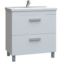 Тумба под раковину Vigo Nova 80 Белая арт-tn.NOV.MIR.80.2Y — фото 1, Тумбы под раковину