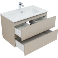 Тумба под раковину Aquanet Вега 2.0 80 подвесная Бежевая арт-337943 — фото 6, Тумбы под раковину