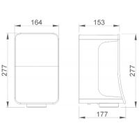 Сушилка для рук Nofer Fusion Голубая арт-01871.TQ — фото 7, Сушилки для рук