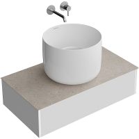 Тумба под раковину Kerama Marazzi Magica 90 MA.90.1\MGR.M подвесная Утренний серый матовый арт-MA.90.1\MGR.M — фото 5, Тумбы под раковину