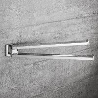 Полотенцедержатель двойной Colombo Design Basic Q Хром арт-B3712.CR — фото 2, Полотенцедержатели