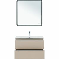 Тумба под раковину Aquanet Вега 80 подвесная Бежевая арт-329585 — фото 9, Тумбы под раковину