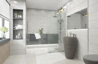 Керамическая плитка Керлайф Onix Bianco Rel R настенная 24,2х70 см арт-922328 — фото 5, Керамическая плитка