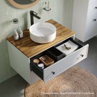 Тумба под раковину Iddis Torr 80 подвесная Белая матовая арт-TOR80WBi95K — фото 3, Тумбы под раковину