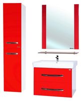 Тумба под раковину Bellezza Рокко 70 подвесная Красная Белая арт-4635311670039 — фото 3, Тумбы под раковину